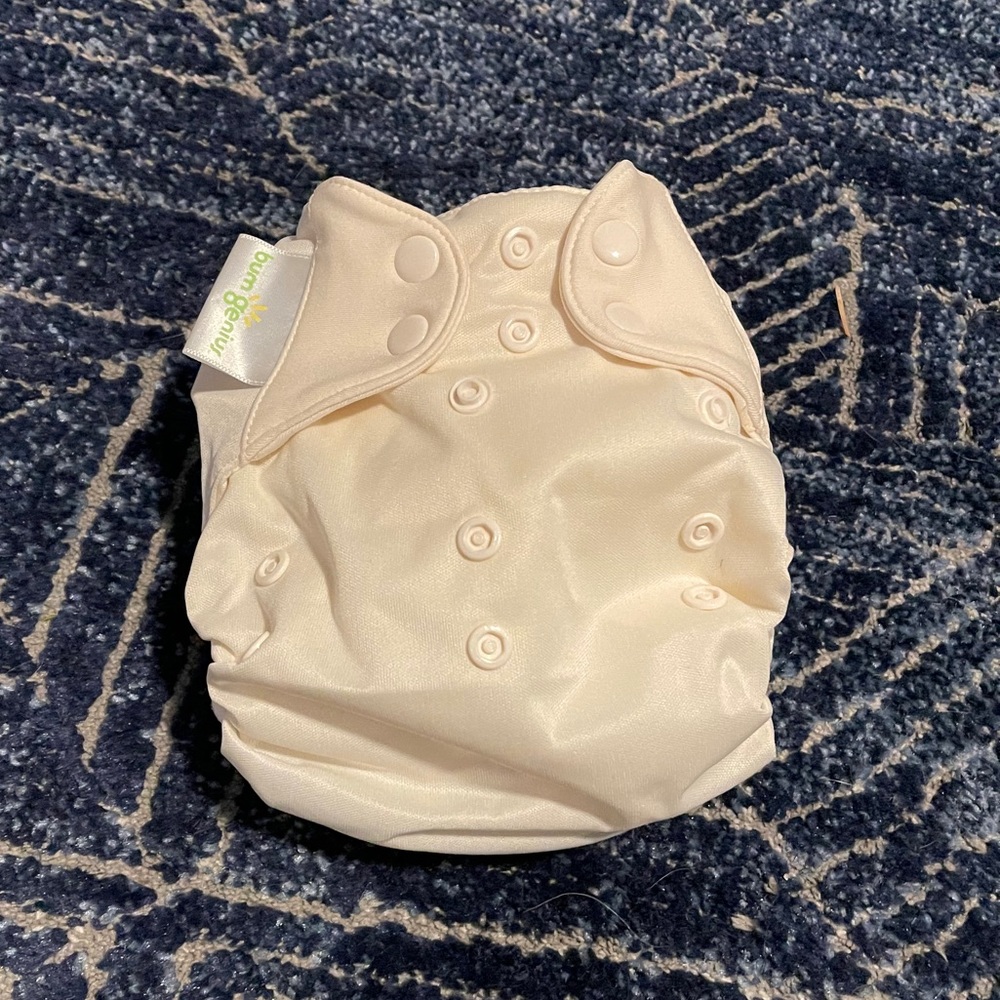 Bumgenius organic cloth diaper - Cream